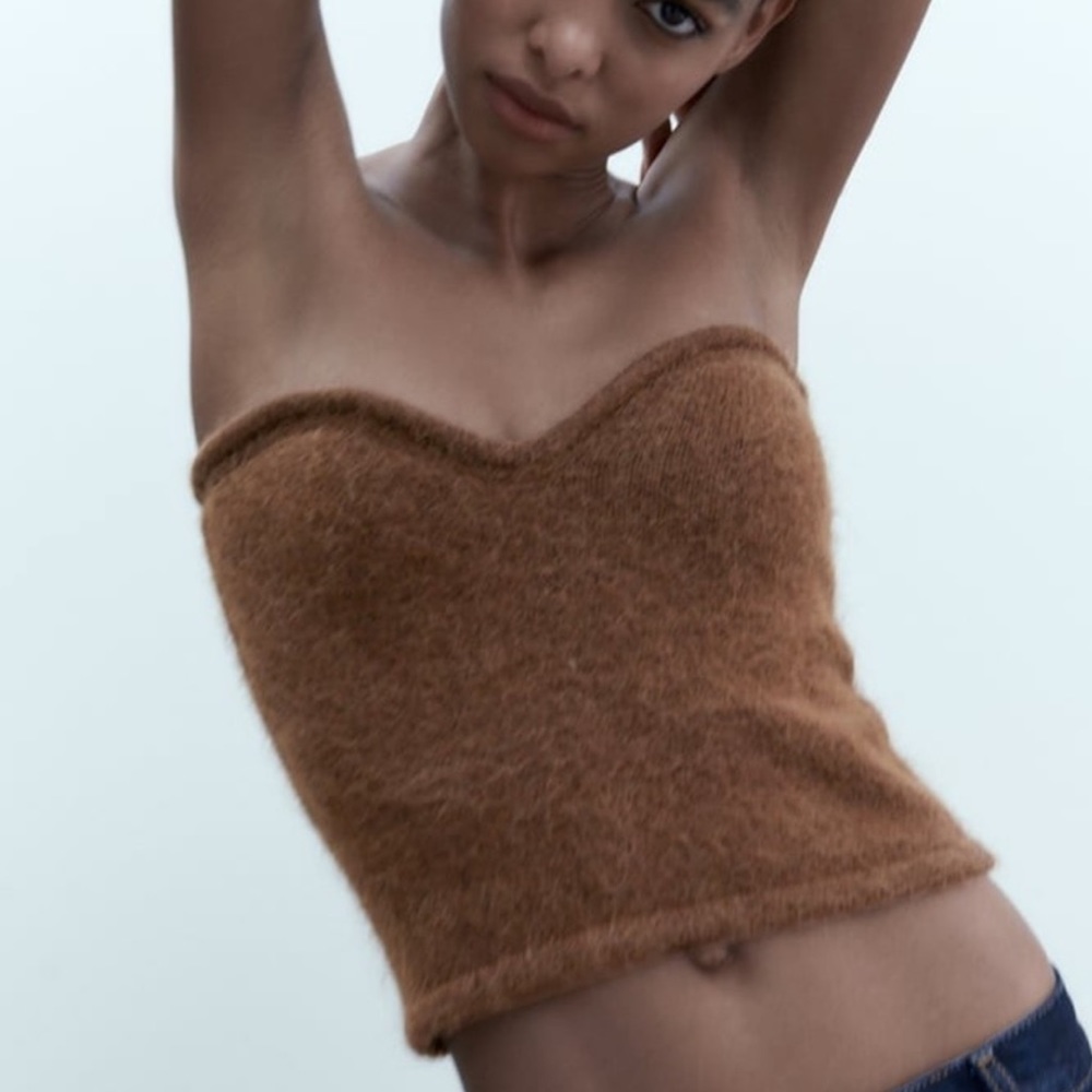 NWT Zara KNIT BUSTIER